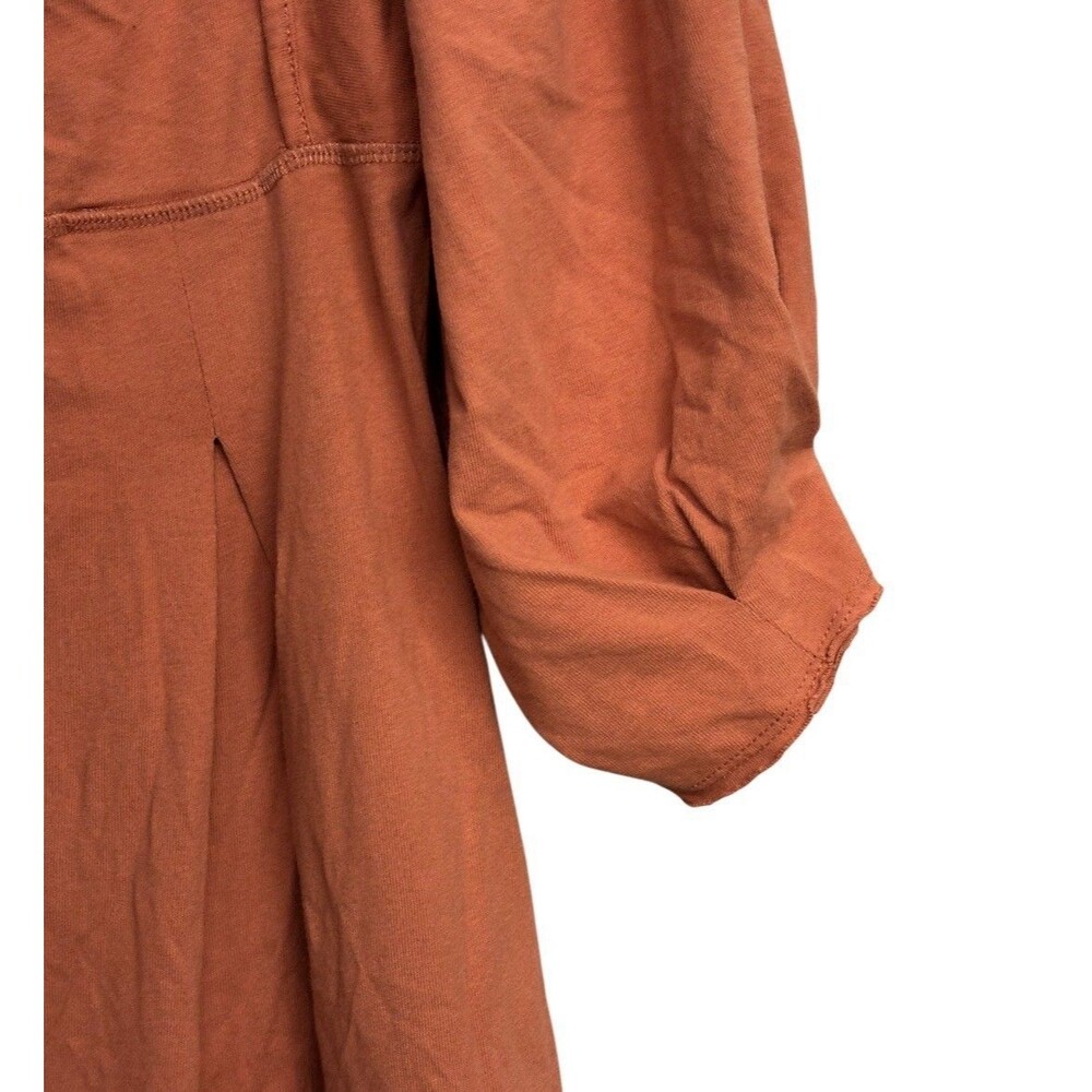 Free People Intimately Lotta Love Jumpsuit Sz M Coral Relaxed Boho 100% Cotton - Picture 6 of 6